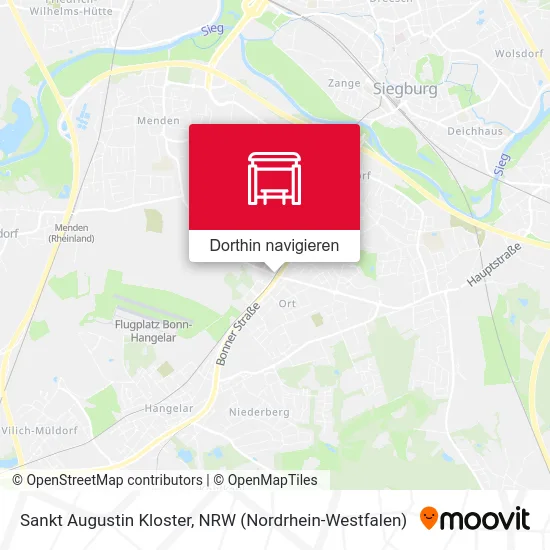 Sankt Augustin Kloster Karte