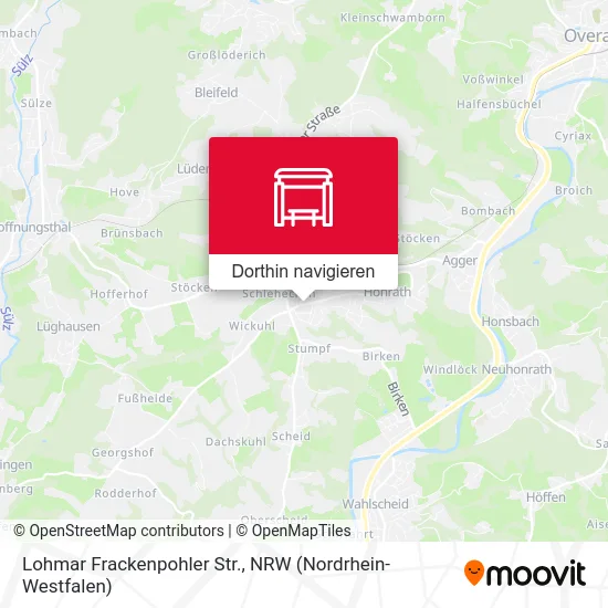 Lohmar Frackenpohler Str. Karte