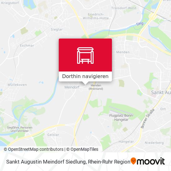 Sankt Augustin Meindorf Siedlung Karte