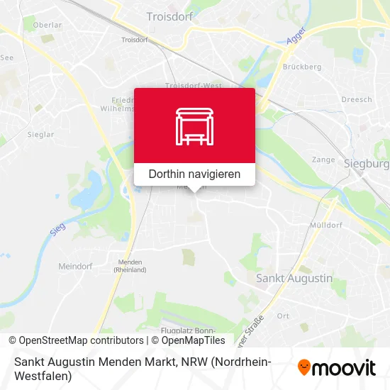 Sankt Augustin Menden Markt Karte