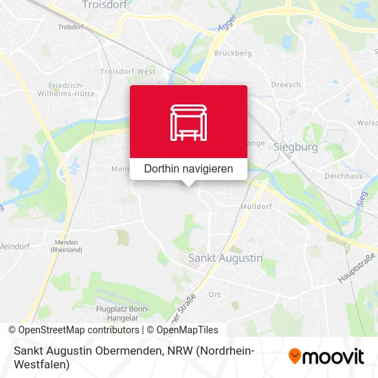 Sankt Augustin Obermenden Karte