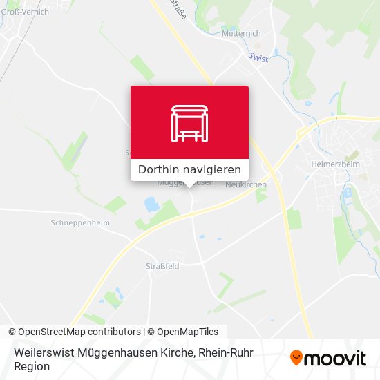 Weilerswist Müggenhausen Kirche Karte