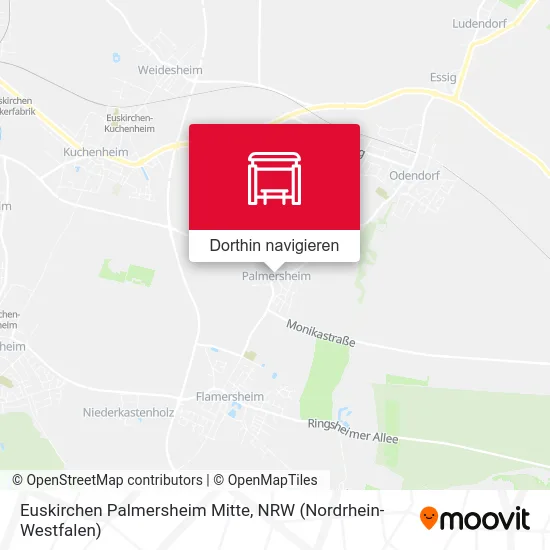 Euskirchen Palmersheim Mitte Karte