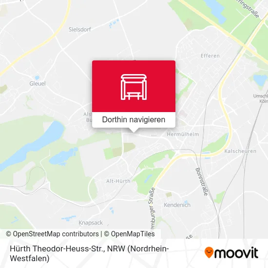 Hürth Theodor-Heuss-Str. Karte