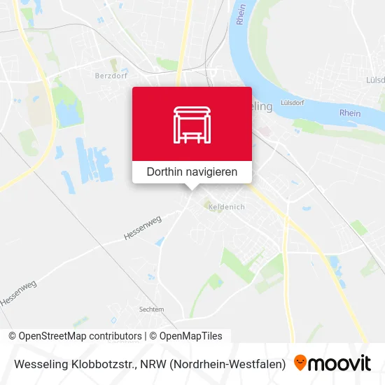 Wesseling Klobbotzstr. Karte