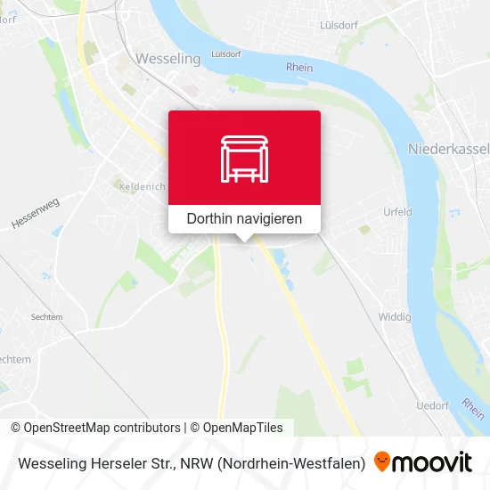 Wesseling Herseler Str. Karte