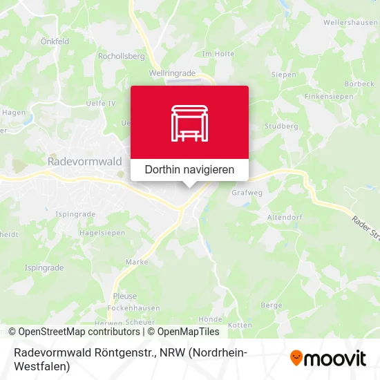 Radevormwald Röntgenstr. Karte
