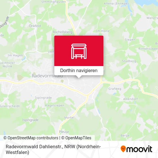 Radevormwald Dahlienstr. Karte