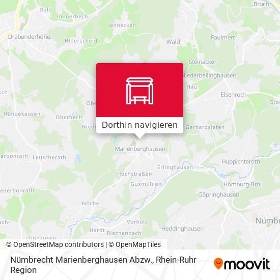 Nümbrecht Marienberghausen Abzw. Karte