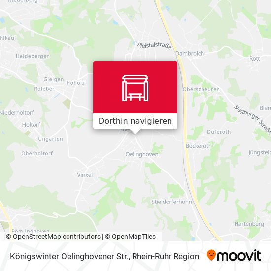 Königswinter Oelinghovener Str. Karte