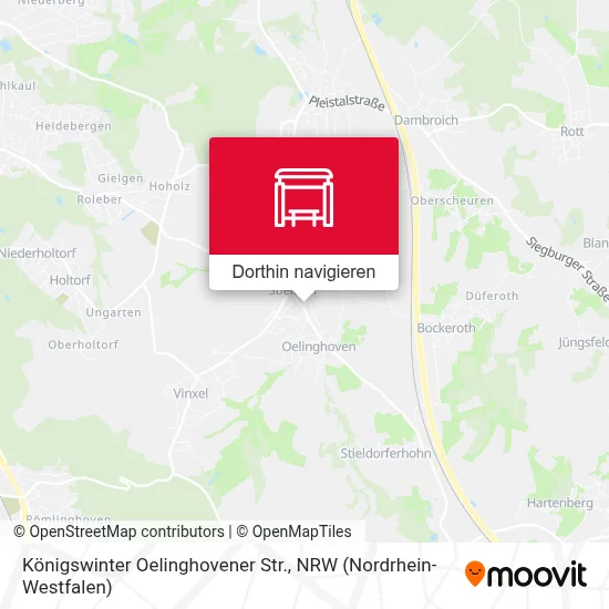 Königswinter Oelinghovener Str. Karte