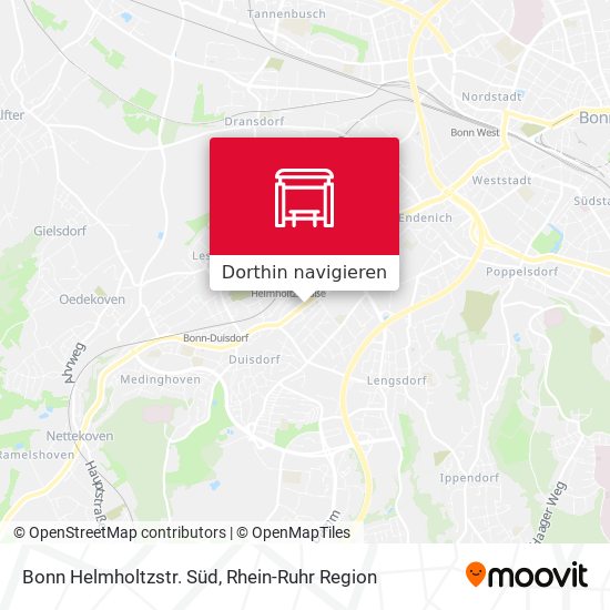 Bonn Helmholtzstr. Süd Karte