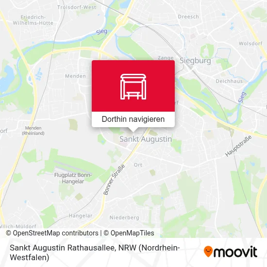 Sankt Augustin Rathausallee Karte