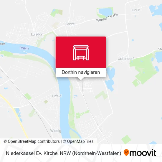 Niederkassel Ev. Kirche Karte