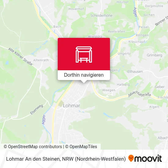 Lohmar An den Steinen Karte