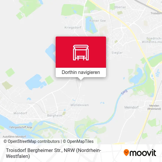 Troisdorf Bergheimer Str. Karte