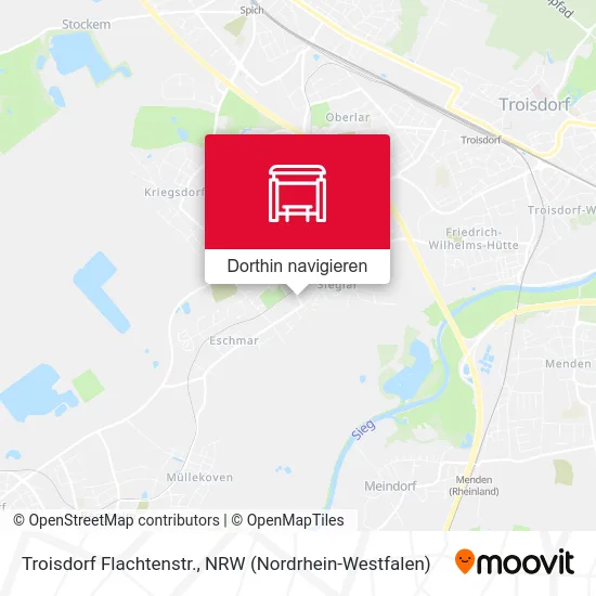 Troisdorf Flachtenstr. Karte