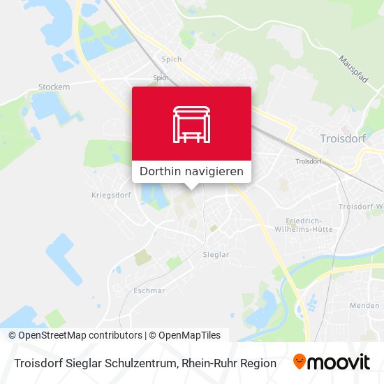 Troisdorf Sieglar Schulzentrum Karte