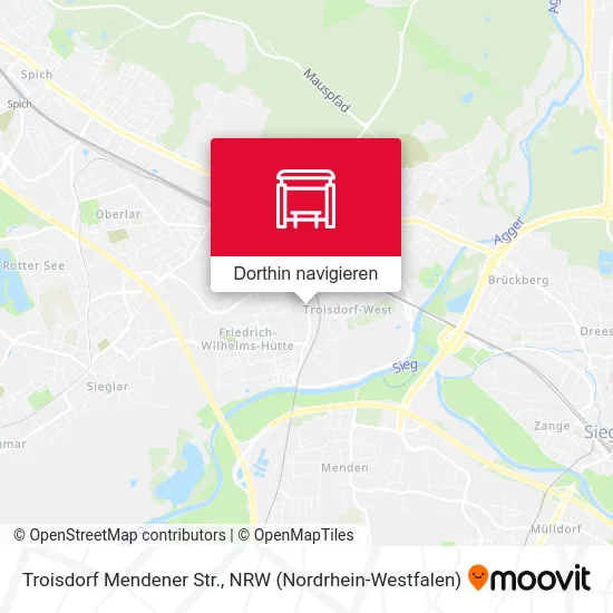 Troisdorf Mendener Str. Karte