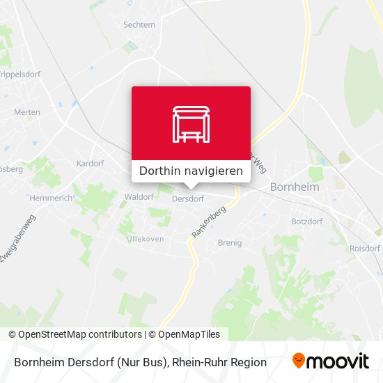 Bornheim Dersdorf (Nur Bus) Karte