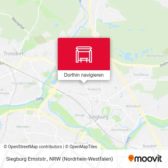 Siegburg Ernststr. Karte