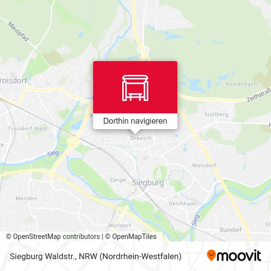 Siegburg Waldstr. Karte