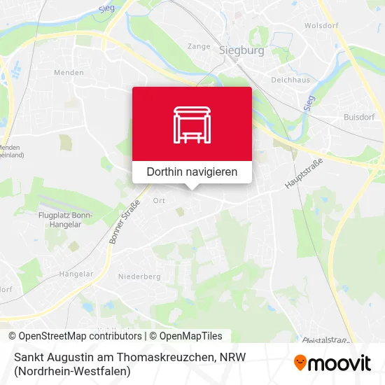 Sankt Augustin am Thomaskreuzchen Karte