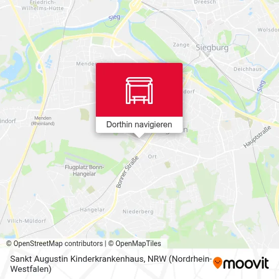 Sankt Augustin Kinderkrankenhaus Karte