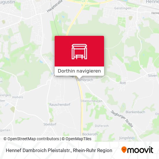 Hennef Dambroich Pleistalstr. Karte