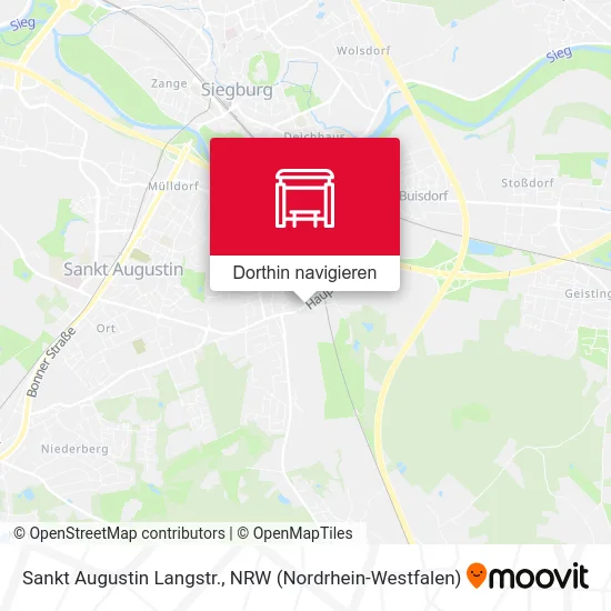 Sankt Augustin Langstr. Karte