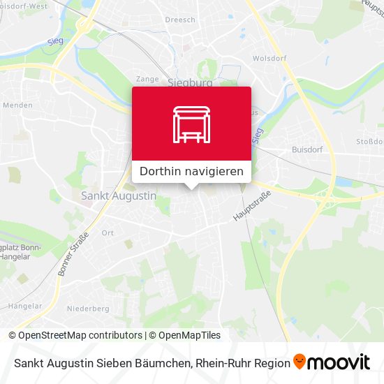 Sankt Augustin Sieben Bäumchen Karte