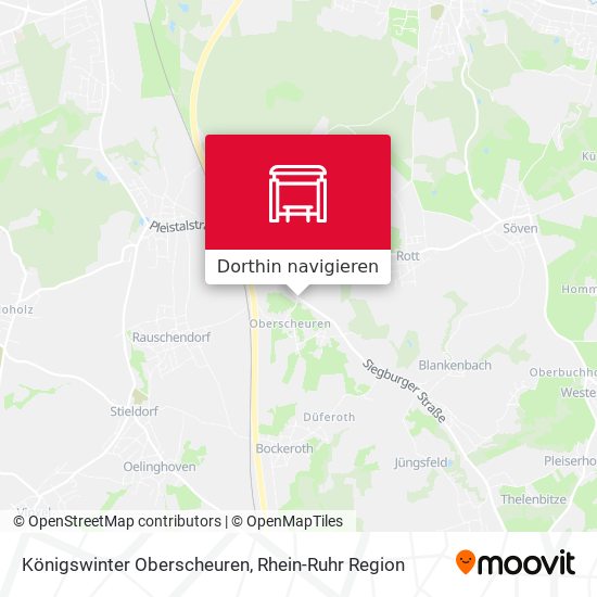 Königswinter Oberscheuren Karte