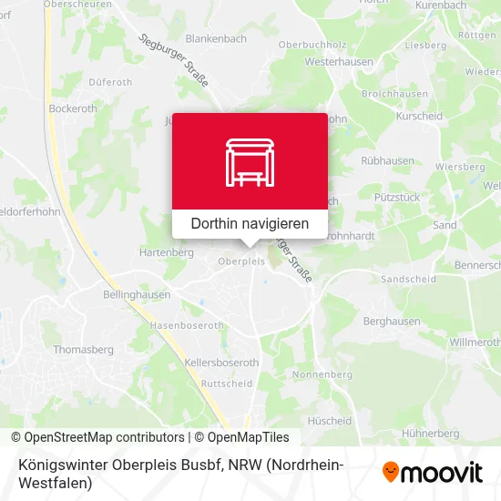 Königswinter Oberpleis Busbf Karte