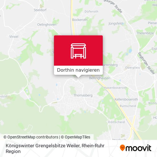 Königswinter Grengelsbitze Weiler Karte