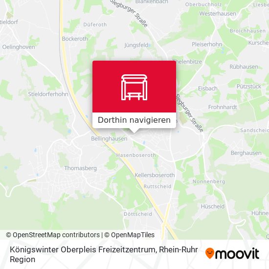 Königswinter Oberpleis Freizeitzentrum Karte