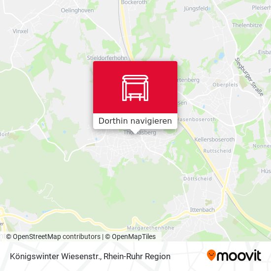 Königswinter Wiesenstr. Karte