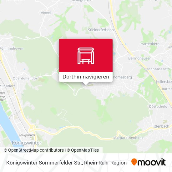 Königswinter Sommerfelder Str. Karte