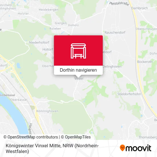 Königswinter Vinxel Mitte Karte