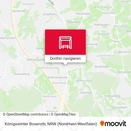 Königswinter Boseroth Karte