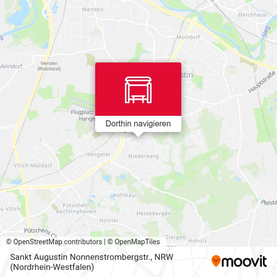 Sankt Augustin Nonnenstrombergstr. Karte