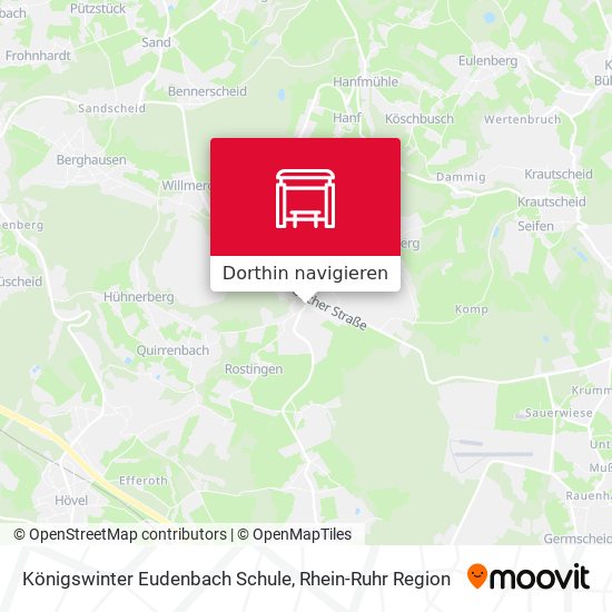 Königswinter Eudenbach Schule Karte
