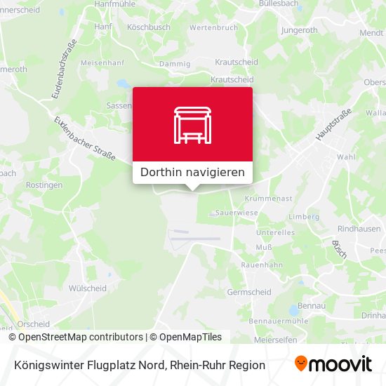 Königswinter Flugplatz Nord Karte