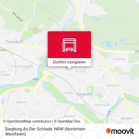 Siegburg An Der Schlade Karte