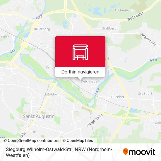 Siegburg Wilhelm-Ostwald-Str. Karte