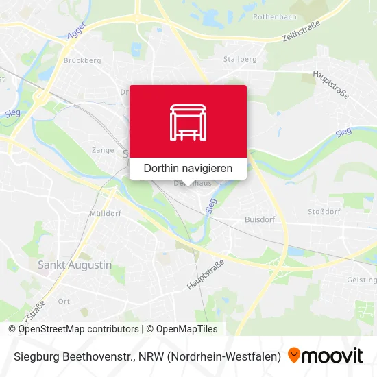 Siegburg Beethovenstr. Karte