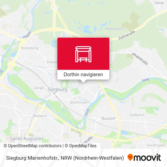 Siegburg Marienhofstr. Karte