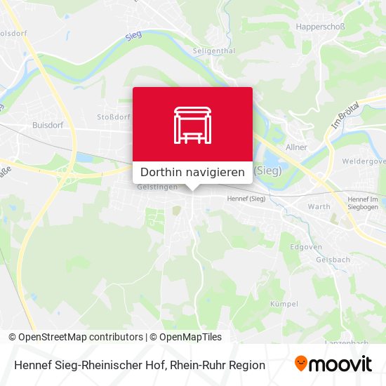 Hennef Sieg-Rheinischer Hof Karte