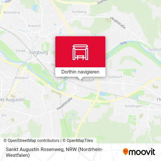 Sankt Augustin Rosenweg Karte