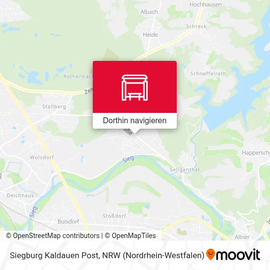 Siegburg Kaldauen Post Karte