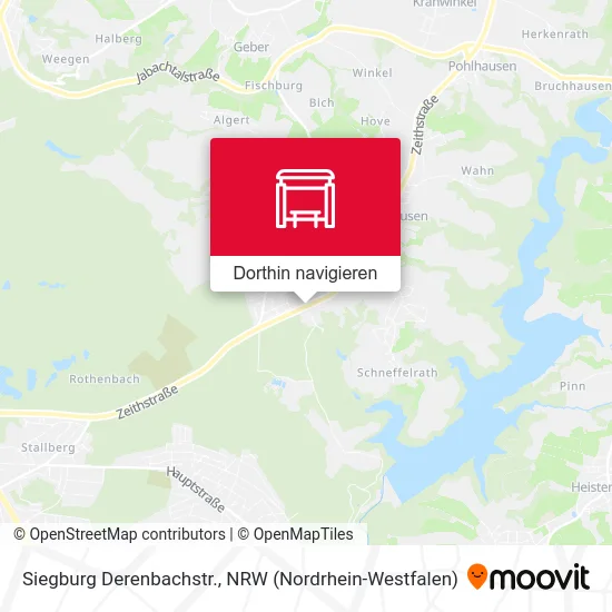 Siegburg Derenbachstr. Karte